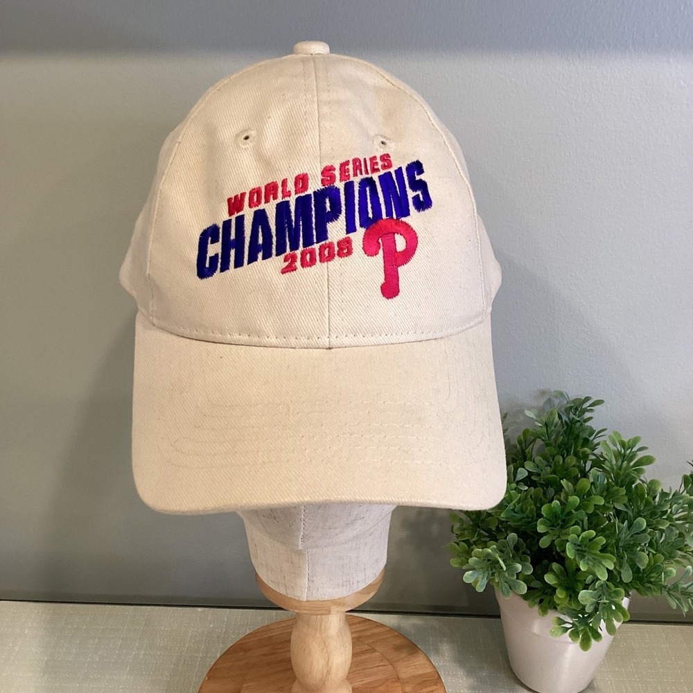 Philadelphia Phillies 2008 World Series Champions Hat Cream Mens - OS